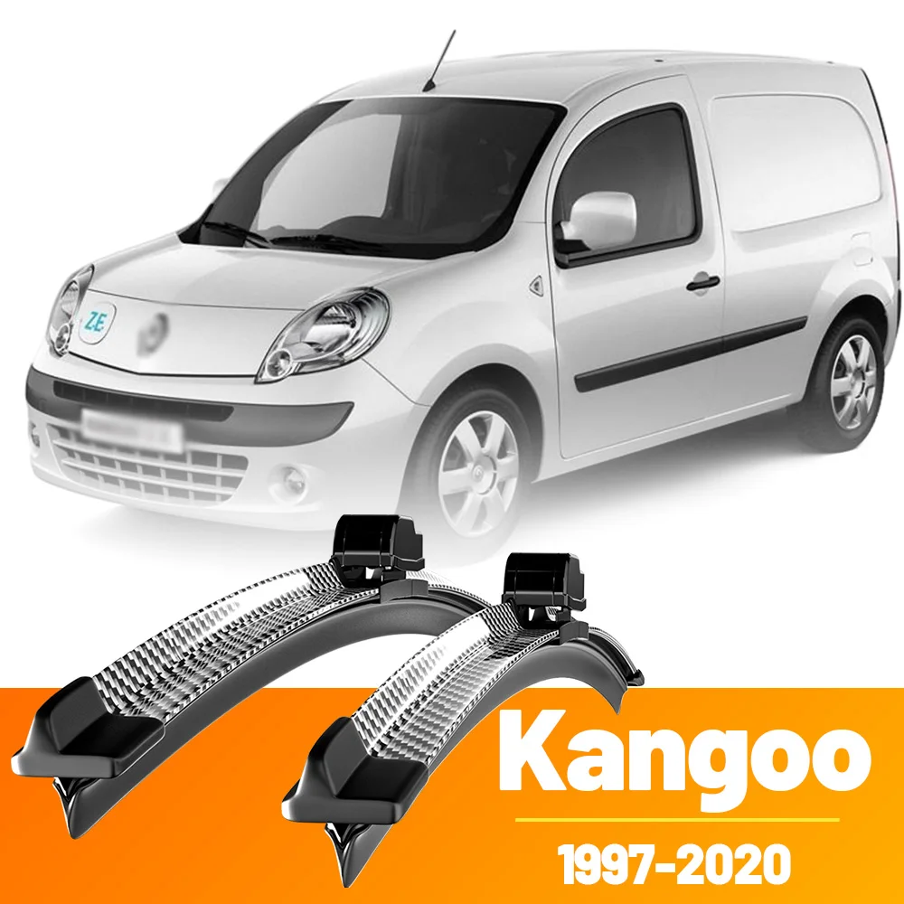 2 Stück Frontscheibenwischerblätter aus Kohlefaser für Renault Kangoo 1 2 1997-2020 2008 2009 2010 2011 2013