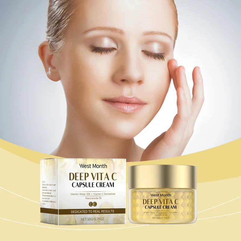 

Vitamin C Moisturizing Cream, Hydrates, Firms, Repairs, Clears Facial Skin, Reduces Dullness, Skincare Face Cream For Radiance