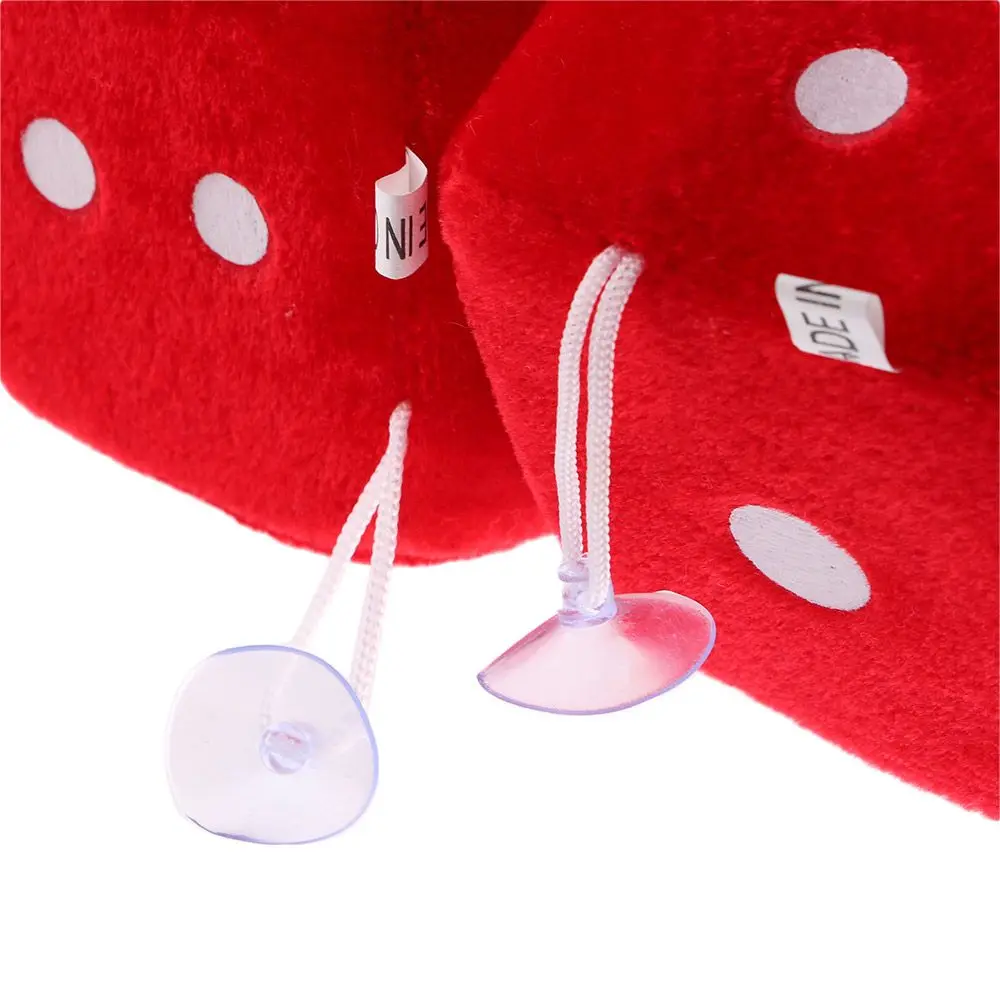 8x8x8cm Dots Light Up Accessories Zone Auto Rear Tech View Fuzzy  Car Hanging Dice