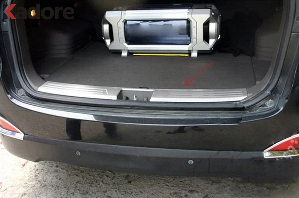 For Hyundai Tucson IX35 2010 2011 2012 Inner Rear Bumper Sill Protector Guard Trim Tail Trunk Lid Cover Car Accessories