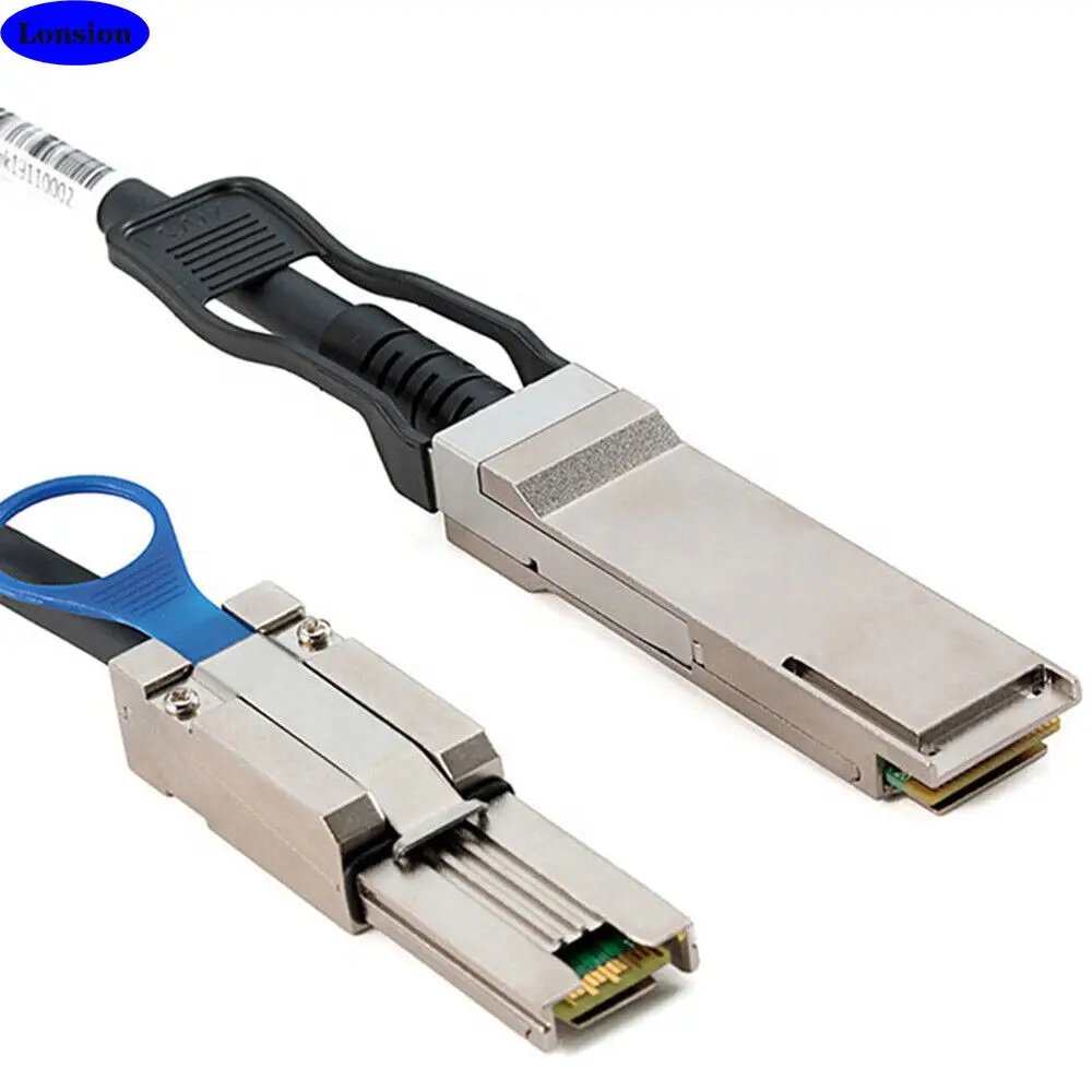 QSFP 40g SFF-8436 to MiniSAS HD SFF-8088 Adapter Cablefor DS4243 and DS4246