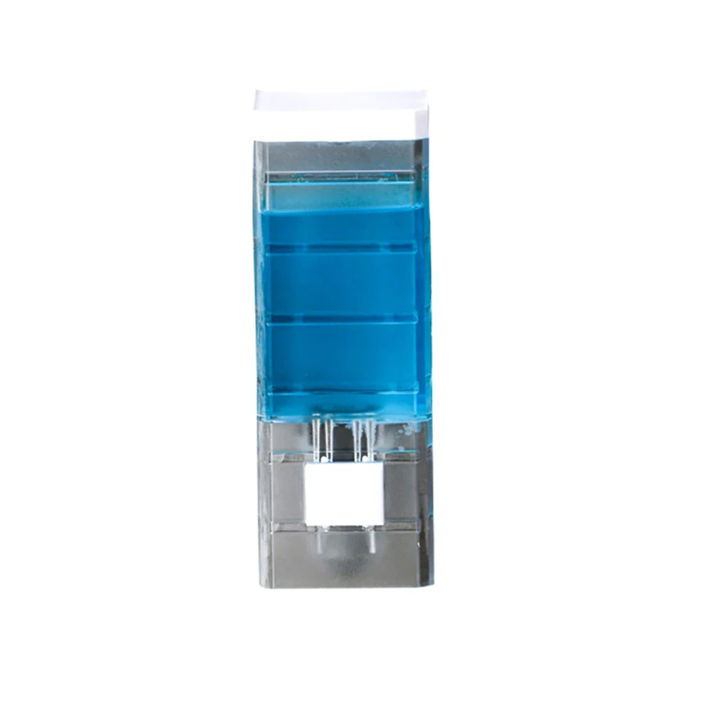 Manual Soap Dispenser 250ml with Wall Mount and Transparent Container for Use in For Bathroom Kitchen or Office Settings