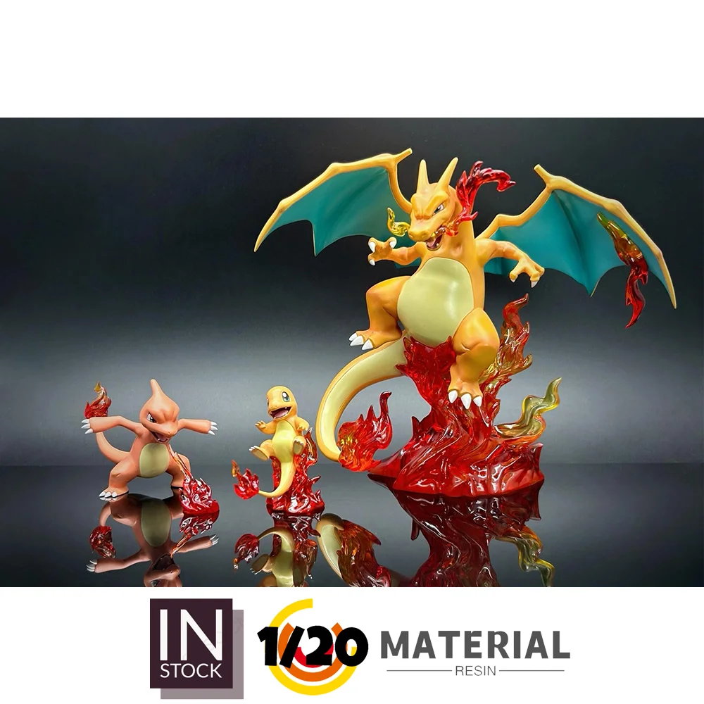 

[IN STOCK] 1/20 Resin Figure [PIKA] - Charmander & Charmeleon & Charizard