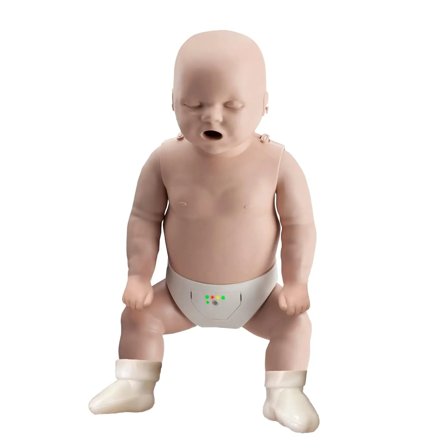 

4-Pack of Infant CPR Manikins with Compression Rate Monitors by PRESTAN, Medium Tone PP-IM-400M-MS