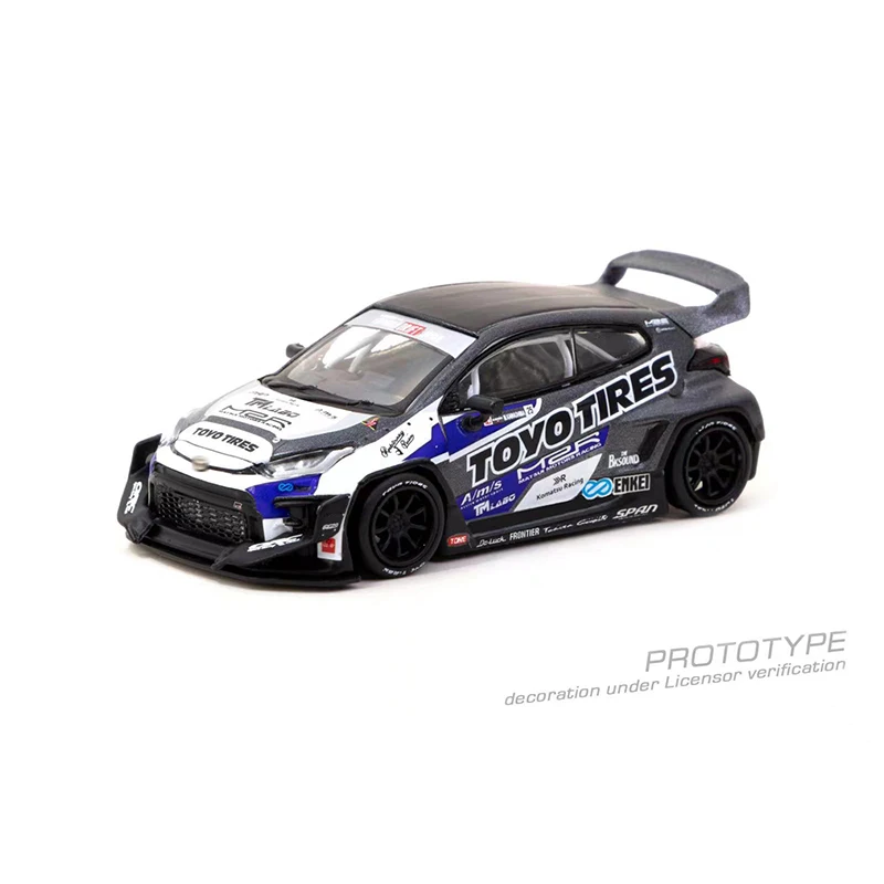 TW In Stock 1:64 Pandem GR Yaris TOYO Diecast Diorama Car Model Collection Miniature Toys Tarmac Works