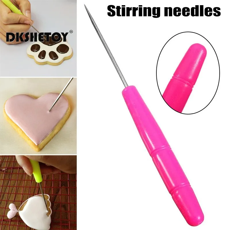 Fondant Sugar Stir Needle Cookie Decorating Supplies Icing Scribing Tool for Cookie Decoration Supplies