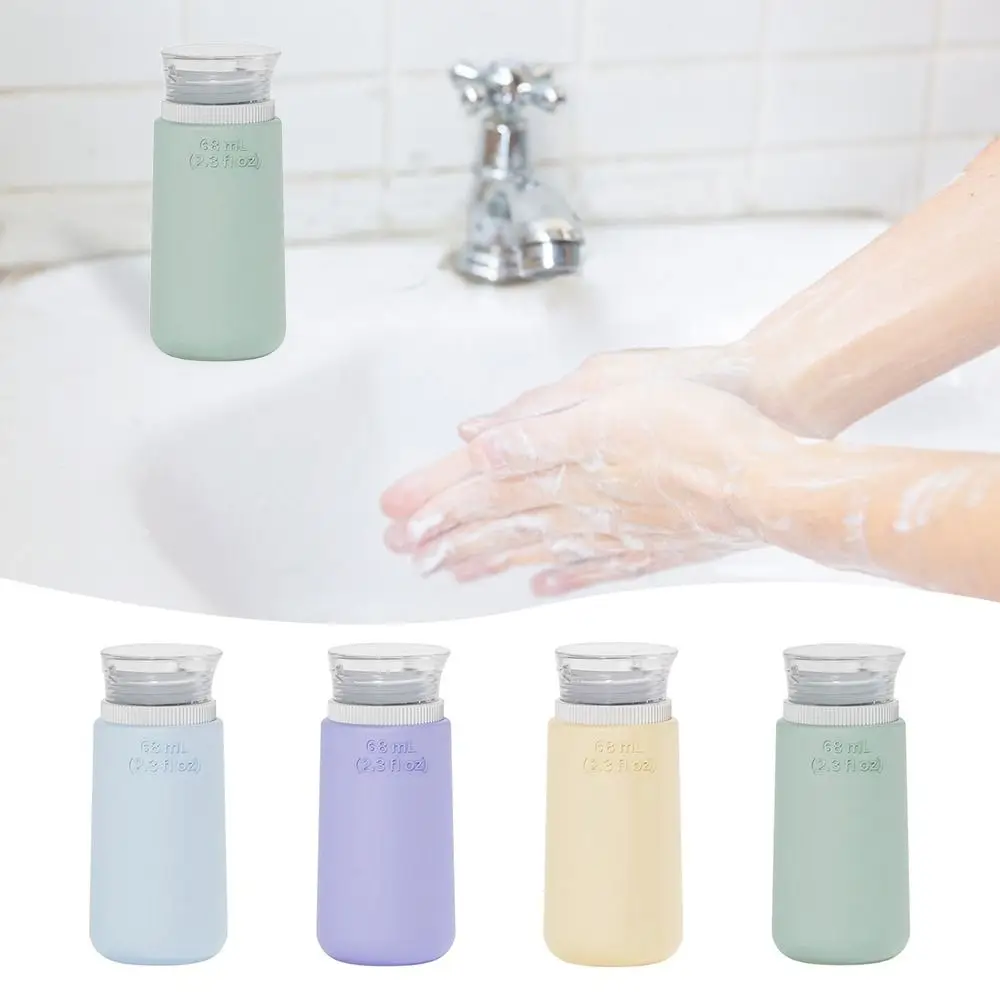 휴대용 68ML/98ML 실리콘 리필 용 병 실리콘 리필 용 로션 컨테이너 스퀴즈 샤워 젤 로션 병 여행