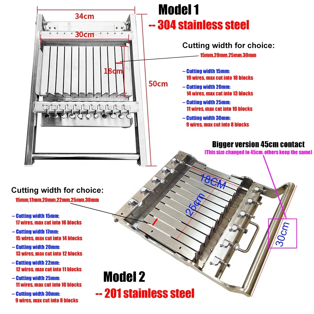 Adjustable stainless steel household manual soap cutter for handmade soap making tool 2.5 cm 3 cm