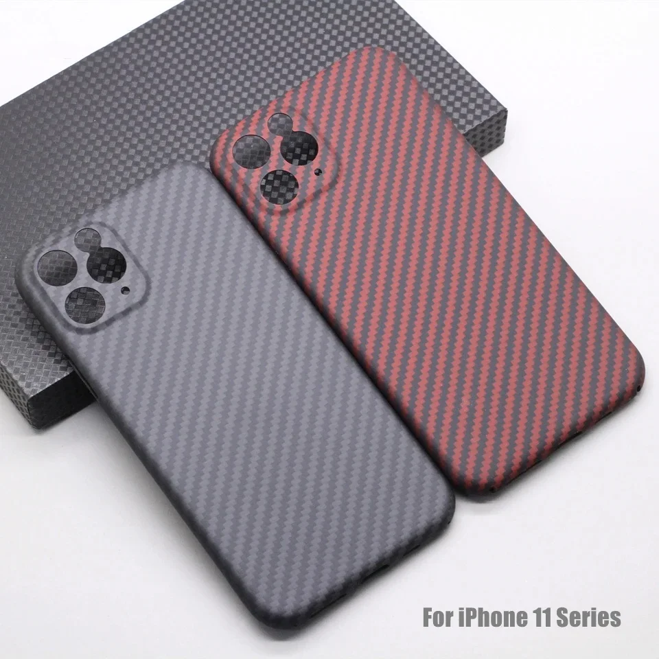 Amstar Pure Carbon Fiber Lens Protection Phone Case for iPhone 15 14 13 12 Pro Max 15 14 Plus 13 12 Pro Cases Aramid Fiber Cover