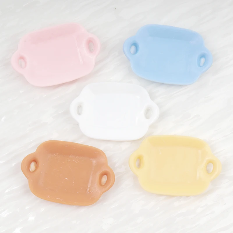 10/100pcs Resin Decor Miniature Dollhouse DIY Cutlery Cake Dinnerware Doll Kitchen Decor Play Accessories