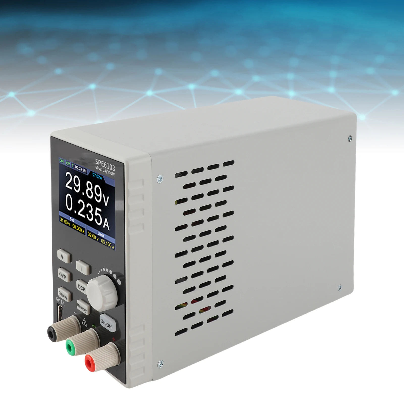300W Bench  Power Supply  Power Supply Variable  Power Supply SPE6103 Single Channel Output Voltage Regulator  300W