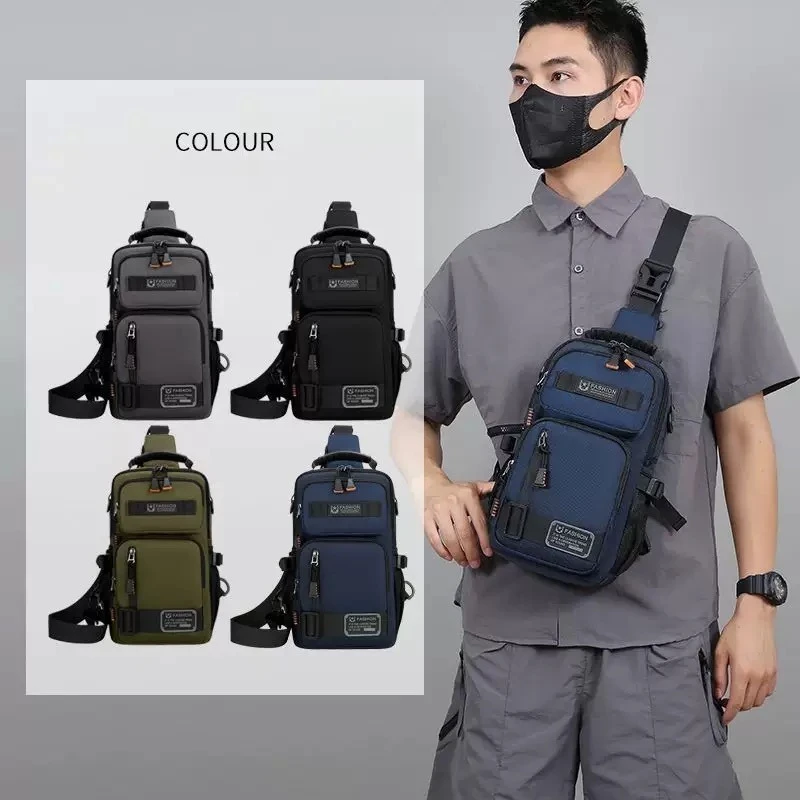 

Мужская нагрудная сумка, многофункциональная поясная сумка Molle, дорожная легкая сумка, уличная походная велосипедная сумка через плечо, большая сумка для снаряжения