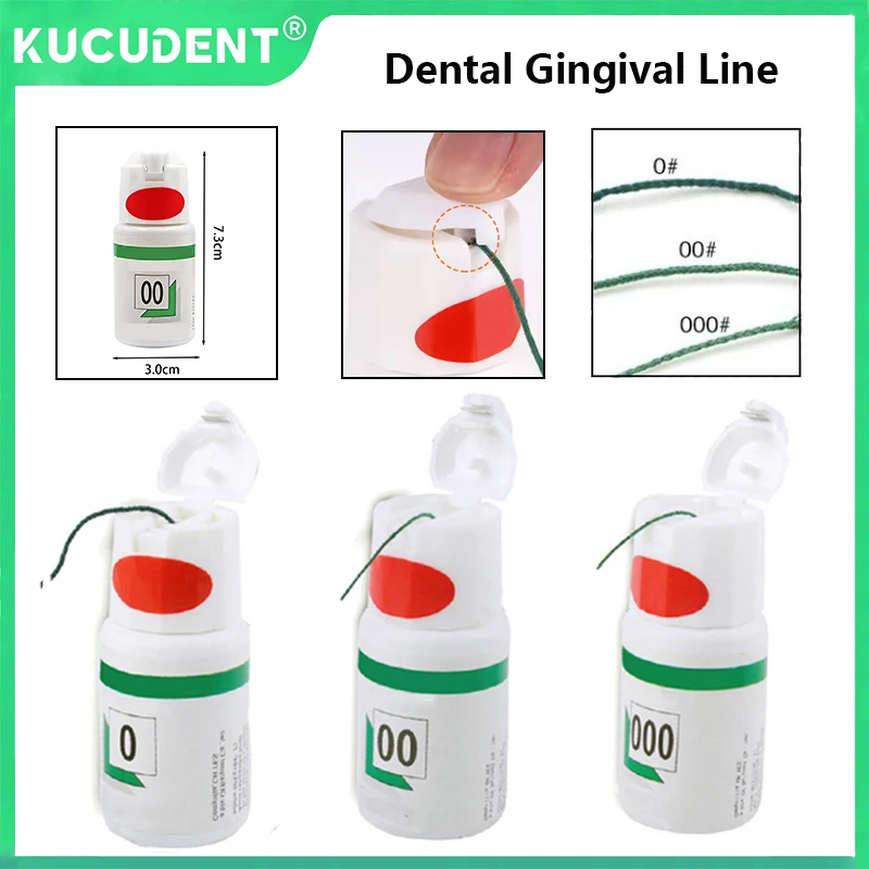 

182 см/бутылка, ретракционная нить для десен, вязаная хлопковая леска для десен, одноразовый шнур, размер 0/00/000, материалы для стоматолога