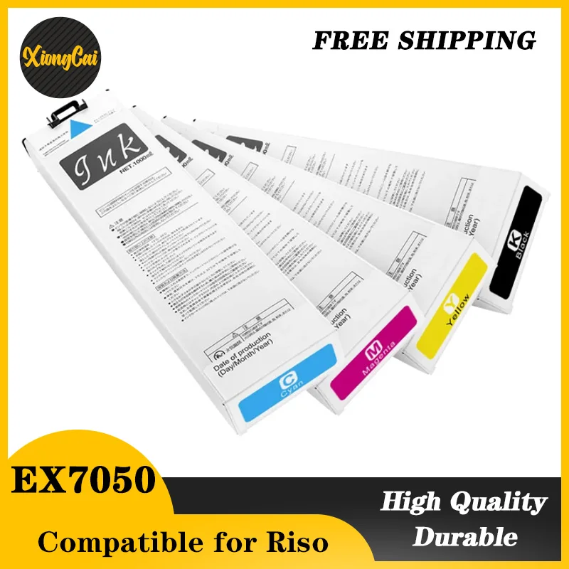 1PC EX7050 EX9050 Ink Cartridge For Riso Comcolor EX7050/EX9050 With One Time Chip Compatible Ink Cartridge