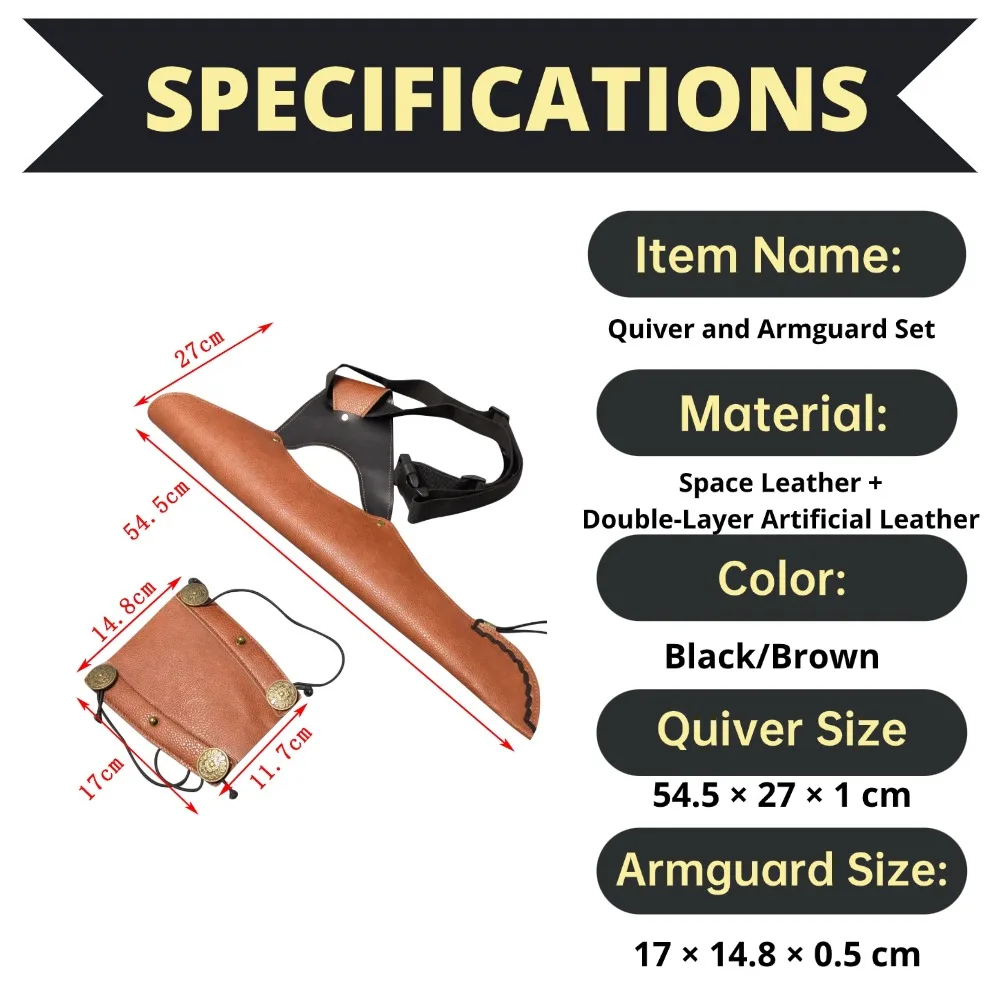 الرماية جعبة واقي للذراع بولي PU لقوس منحني القوس الطويل القوس التقليدي اليسار/اليد اليمنى السهم حقيبة واقي الذراع اطلاق النار الصيد الهدف