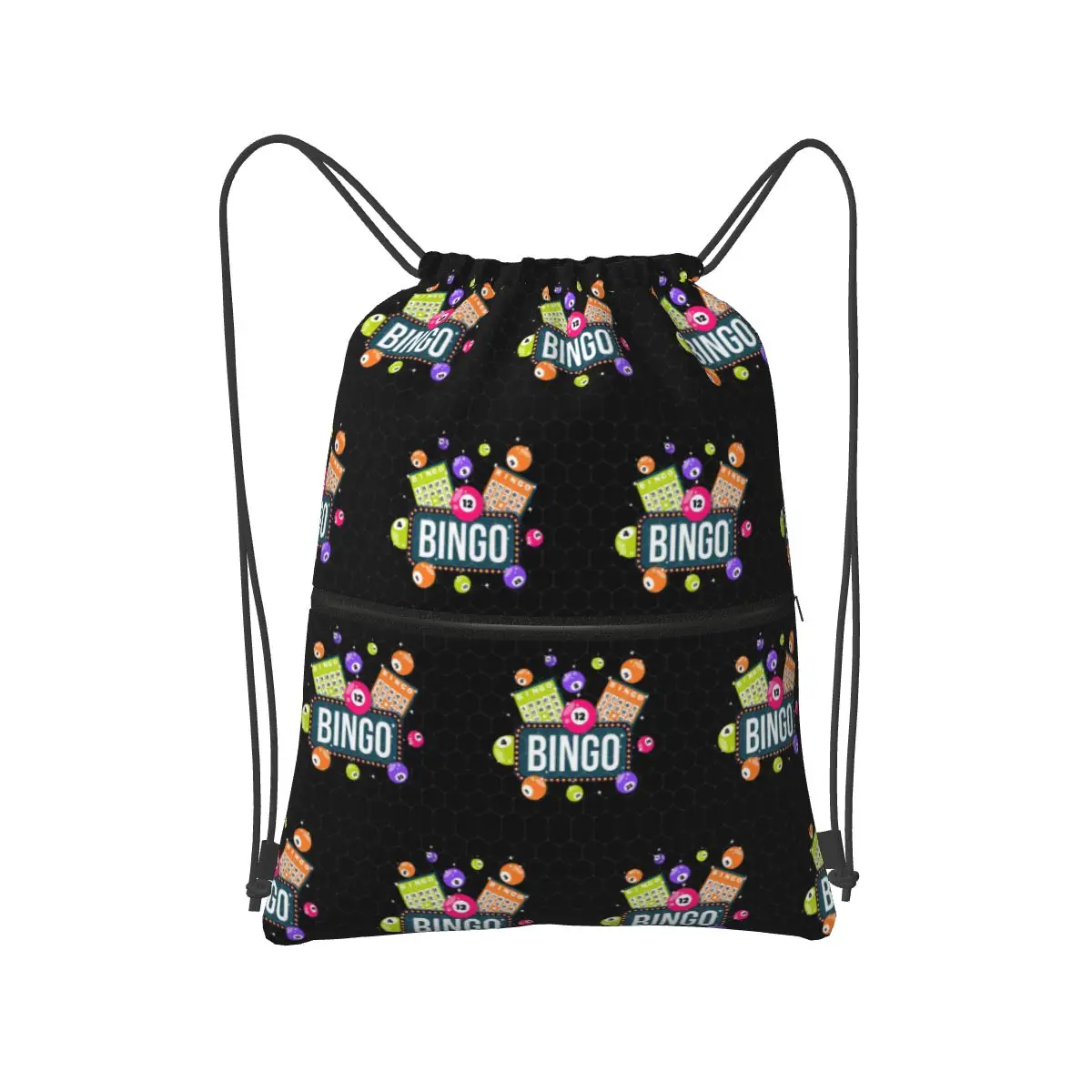

Come For Bingo Game Backpacks Casual Drawstring Bags Storage Bag Book Bags for Travel Students