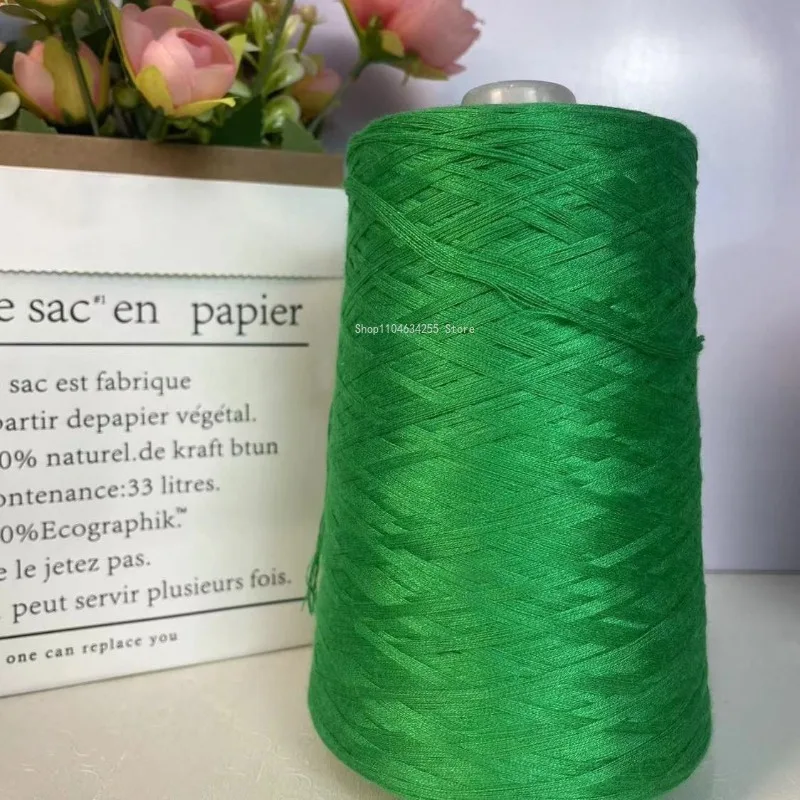 500g Pure Silk and Cotton Thread Soft Skin-friendly Versatile All Seasons Handmade Shawl-style Coat Long Dress Short Sleeve