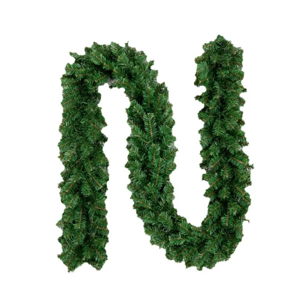 Christmas Vine Green Garland With Lights Pine Tree Window Rattan Christmas Branch DIY Hanging Ornament Decoration Mall Shop B4R7