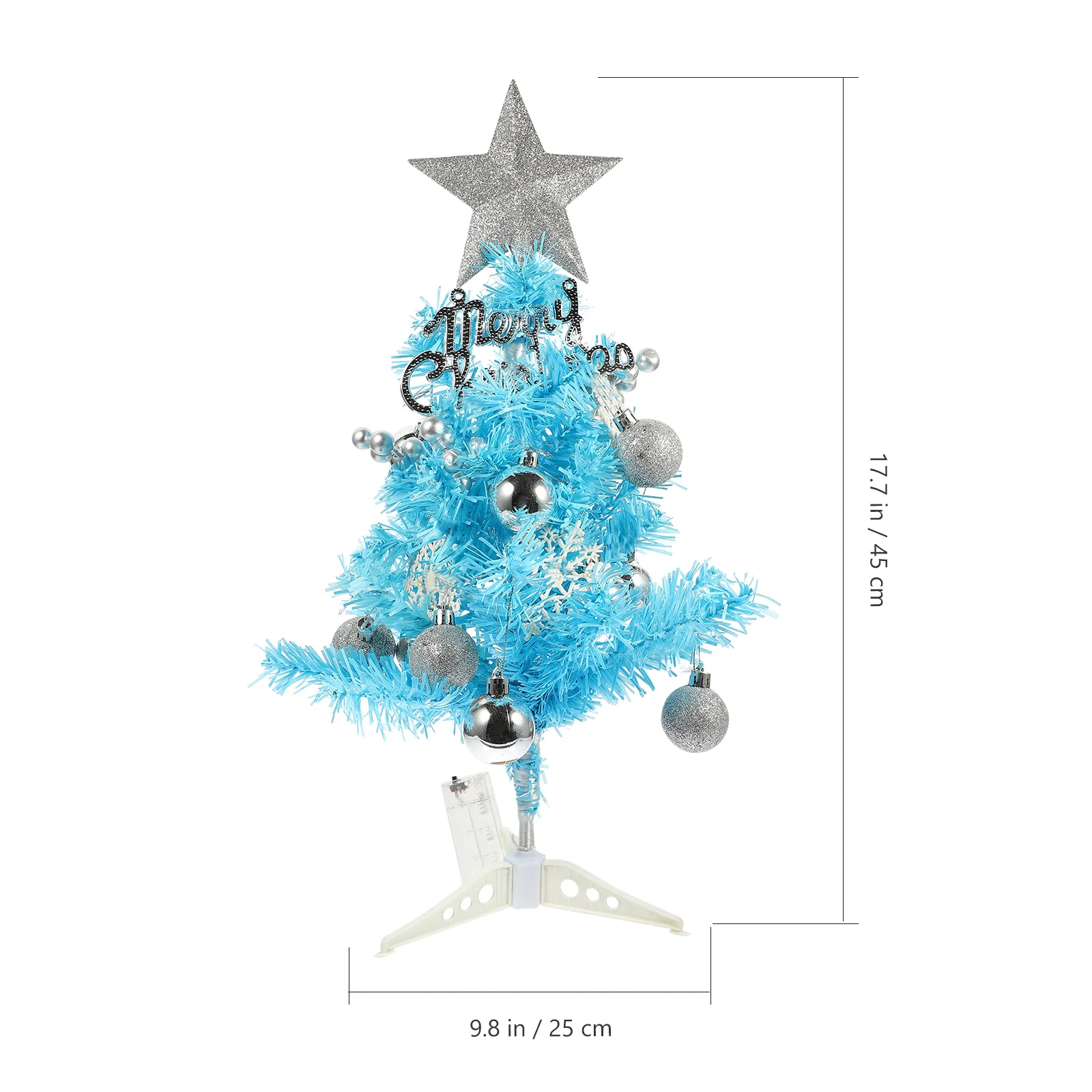 

1Set Mini Xmas Tree Decorative Ornament Smooth Lines Christmas Tree Decor for Home Office Party Tabletop Adornment