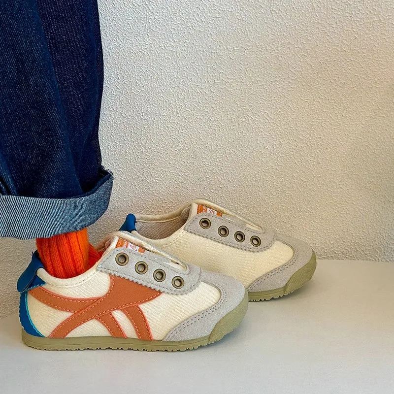 

Осенняя мода 2024, новая детская обувь, детская повседневная обувь, детские кроссовки для мальчиков, парусиновая обувь для девочек, модная классическая дышащая мягкая обувь