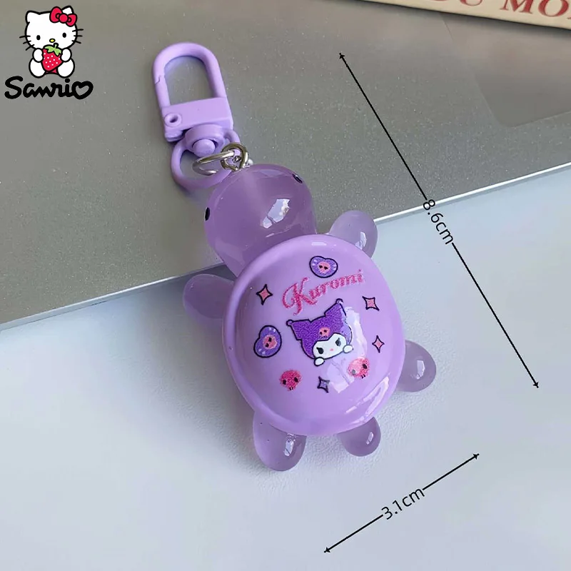 Sanrio llavero accesorios Kuromi llavero Cinnamoroll bolso colgante My Melody Hello Kitty Pochacco llavero de tortuga juguete de regalo para niños