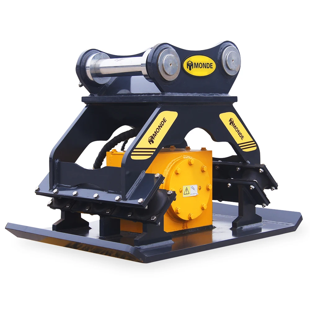 Excavator Attachment Earthmoving Machine Plate Compactor Hydraulic Vibrate Vibratory Compactor Vibro Soil Compactor Motor Pump