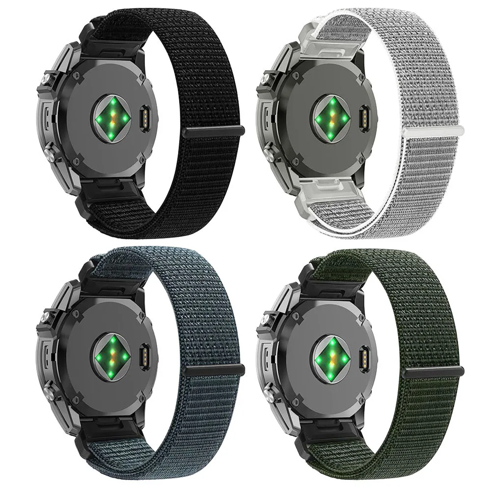 22mm 26mm QuickFit Nylon Breathable Strap For Garmin Fenix8 Pro E 5 6 7 7X Sport Band Quatix TACTIX 8/Enduro3 Epix Gen2 Bracelet