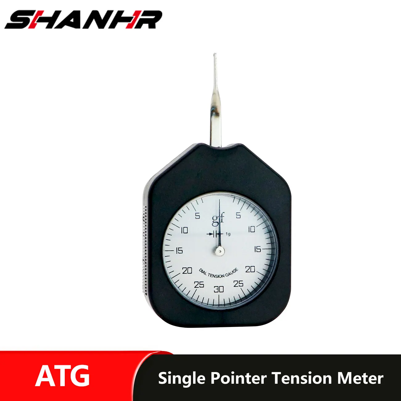 SHANHR Gram Tension Meter Dial Tension Meter Gauge Pressure Pull Tester Switch Force Gauge Single Needle