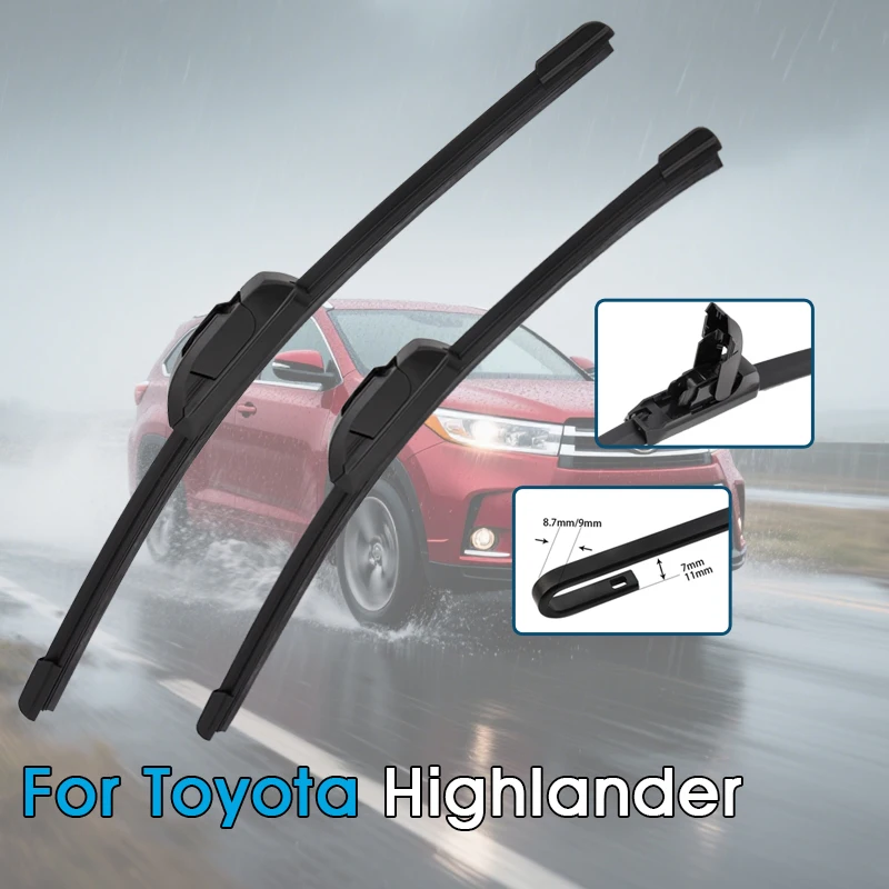 

Щетки стеклоочистителя автомобиля для Toyota Highlander Kluger xu20 xu40 xu50 xu70 лобовое стекло, щетки переднего стекла, автоаксессуары