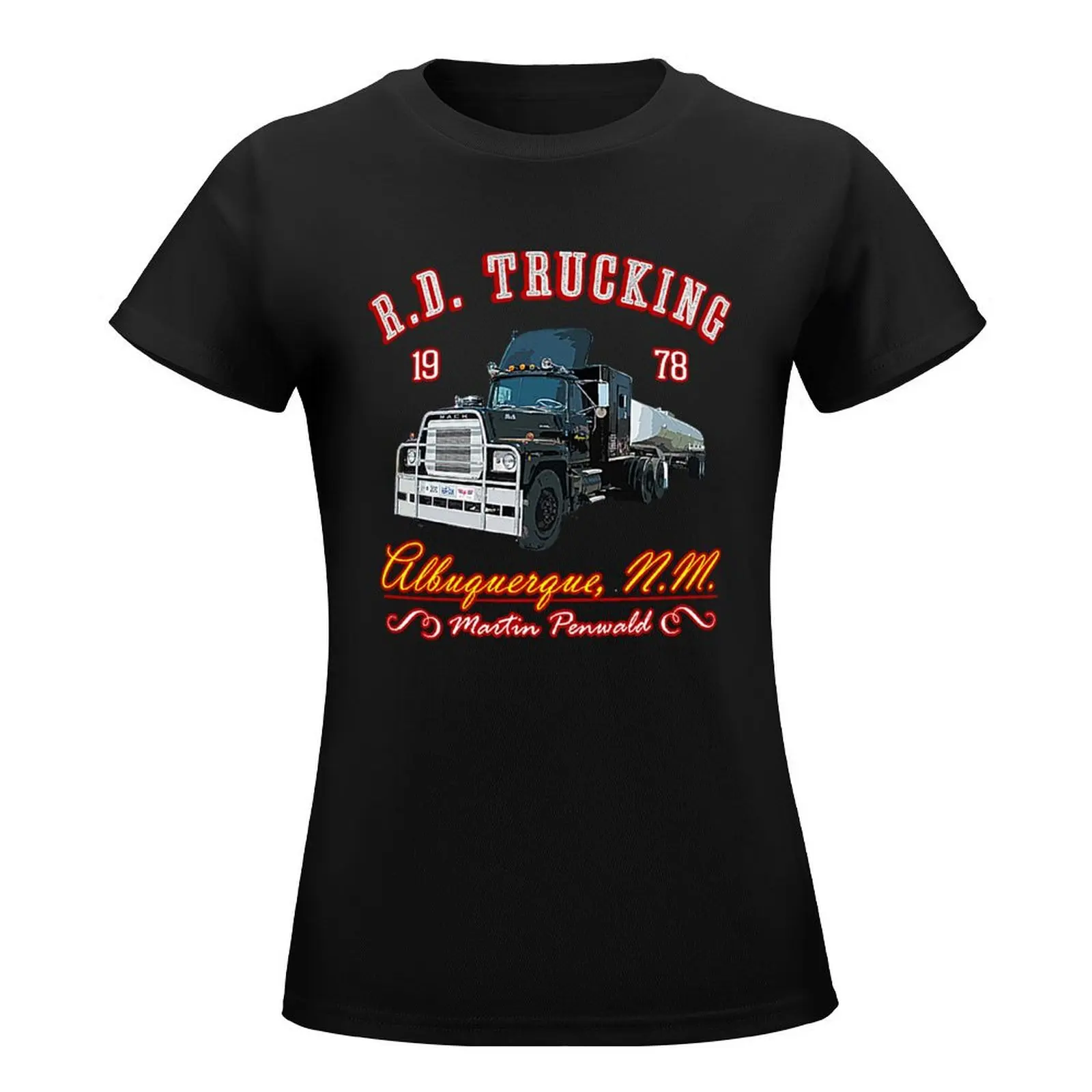 R.D. Trucking V.2 T-Shirt plus size tops summer clothes Short sleeve tee cute clothes t shirts for Women loose fit