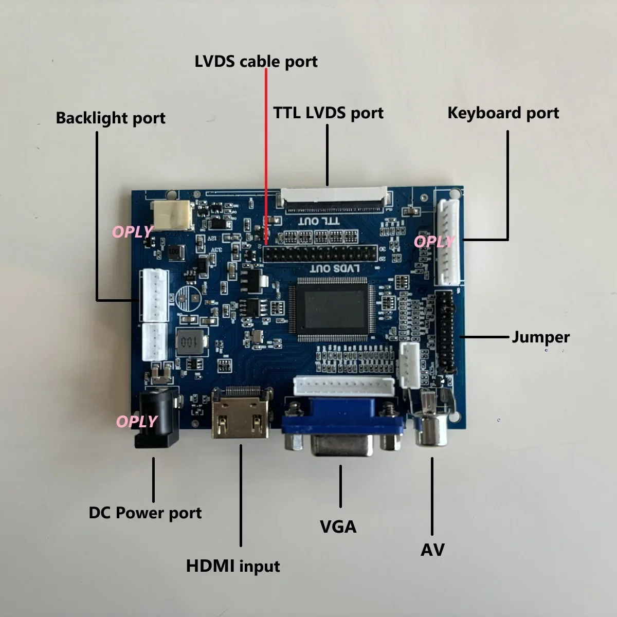 Kit de trabajo de placa controladora AV VGA compatible con HDMI para LP097X02-SLD6 LP097X02 1024X768 30pin 9,7 "pantalla LED