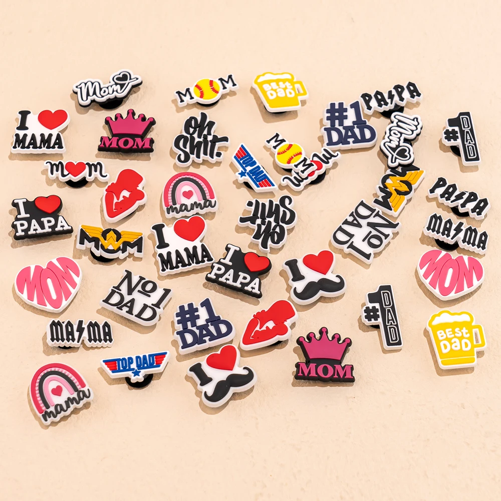 1/50 Stück Schuhanhänger für Familie, Mutter, Baby, Papa, Schuhdekorationen, Anstecknadeln für Frauen, Männer, Kinder, Ornament, Geschenk, Schuhzubehör, Schnalle – Detail 14