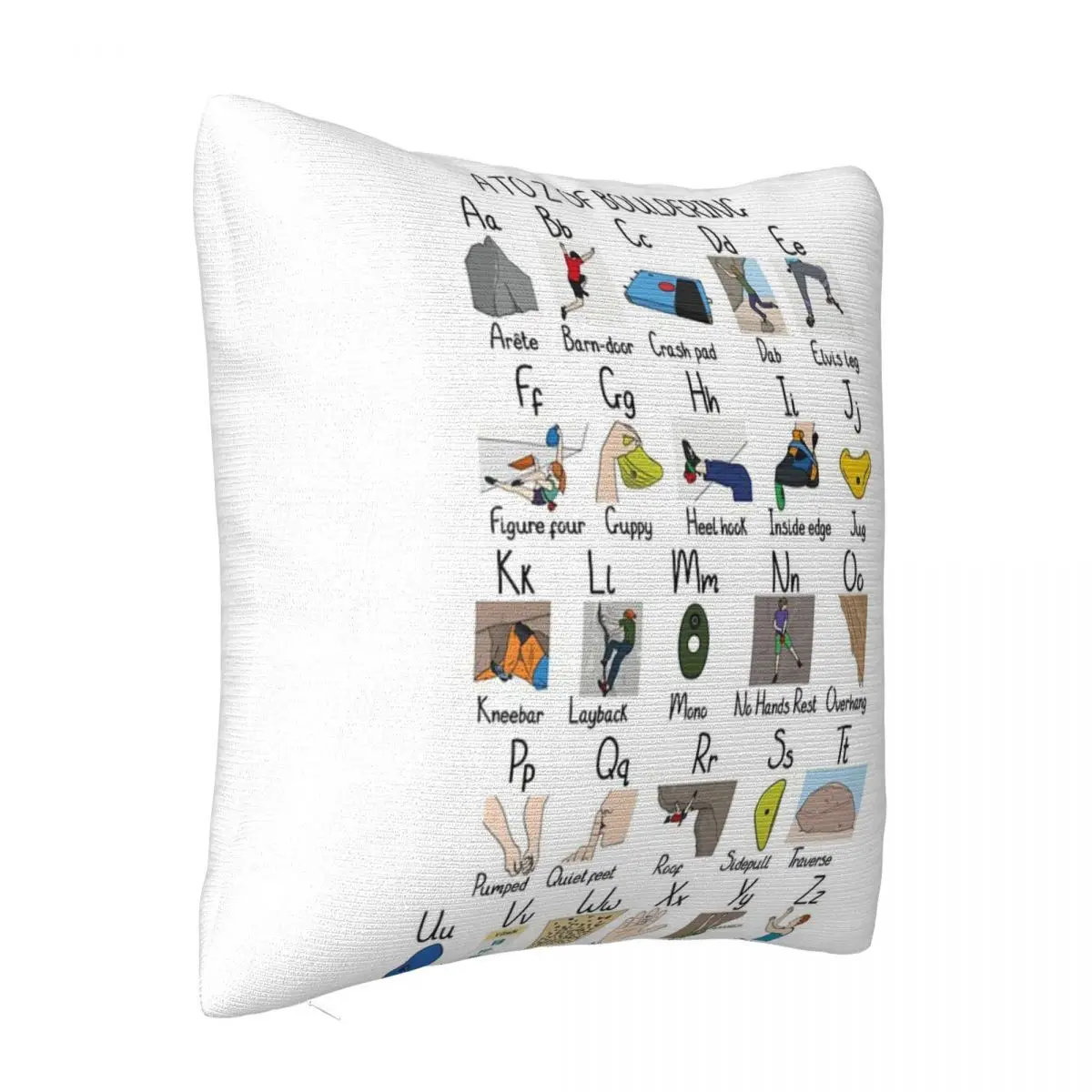 A To Z Of Bouldering Decoration Dakimakura Cover Throw Pillow Covers Pillow Case Pillow Cover