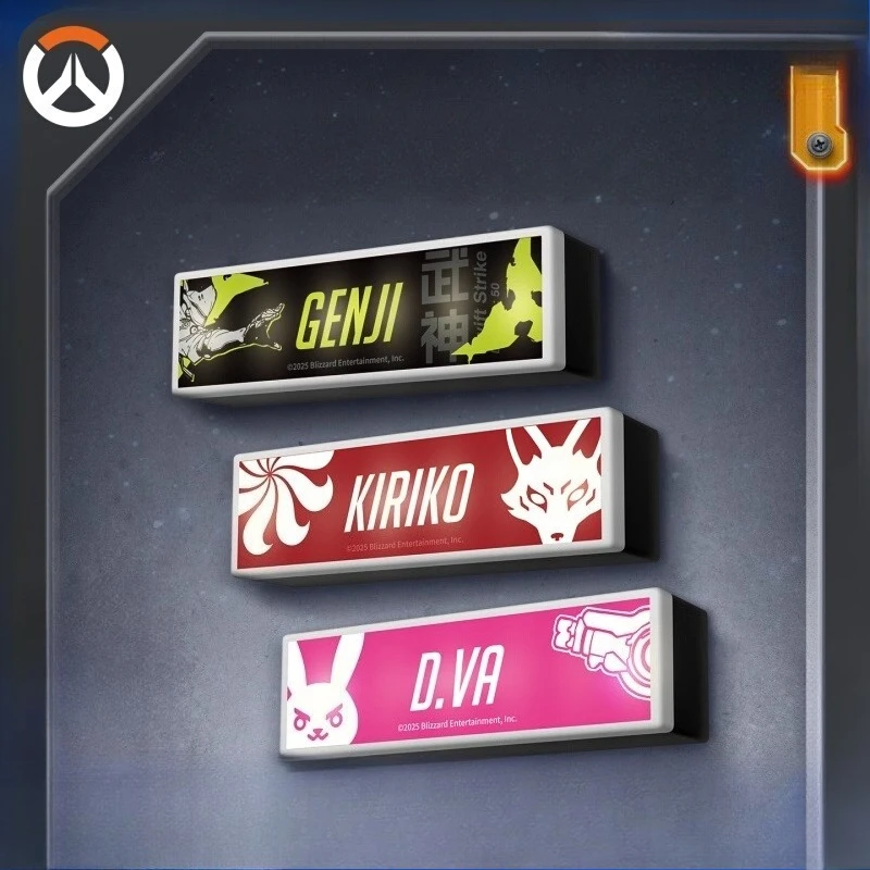 

Ночник для игры Overwatch D. Va KIRIKO Genji, противотуманная индукционная магнитная перезаряжаемая беспроводная подсветка типа C для кухни, спальни