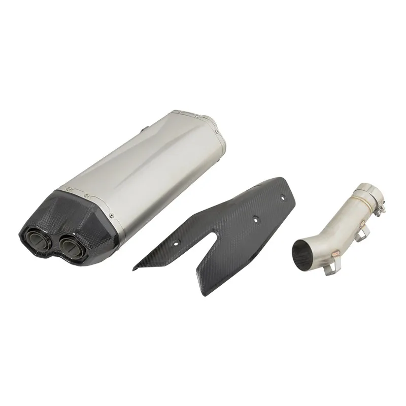 Suitable for Ka -wa sa k1 ZH2 Motorcycle Exhaust Pipe Tail Section Modification 2020-2025 Silver/Black Titanium Exhaust