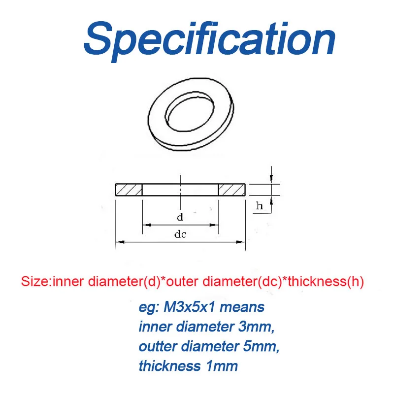 White/ Black Plastic Nylon Flat Washer Plane Spacer M2 M2.5 M3 M4 M5 M6 M8 M10 M12~ M24 Insulation Gasket Ring For Screw 0.5~3mm