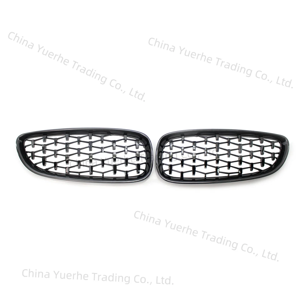

Auto Front Kidney Mesh Grille For BMW E89 Z4 2009 2010 2011 2012 2013 2014 2015 2016 Diamond Meteor Style Gloss Black Grill