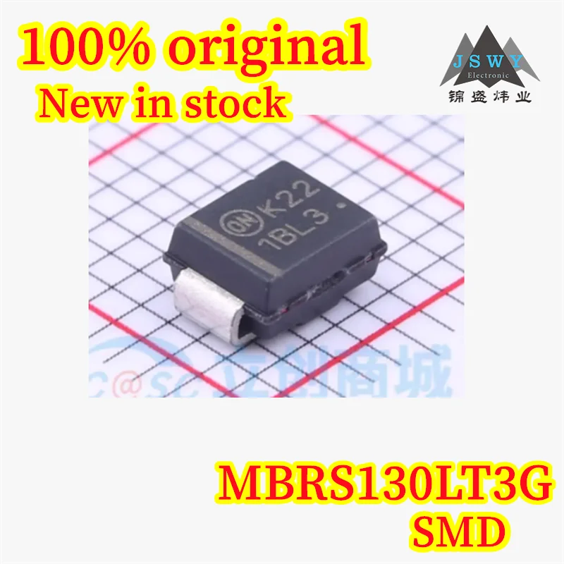 

(100/500PCS) MBRS130LT3G MBRS130 1BL3 SMB 30V2A Schottky Rectifier Diode 100% Original Brand New In Stock Fast Shipping