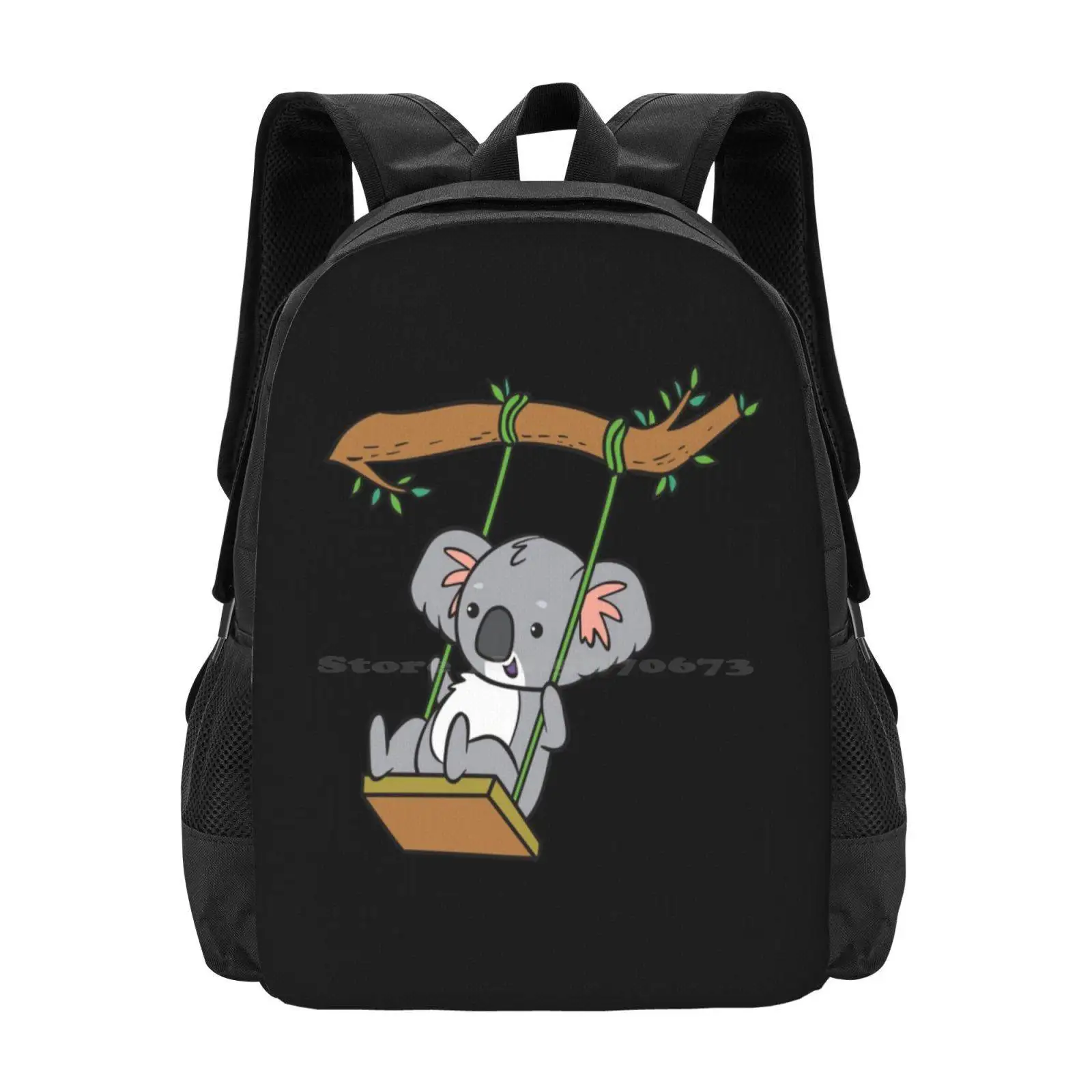 Koala-auf einer Schaukel heißen Verkauf Schult asche Rucksack Mode Taschen süße lustige Koala Bär Koalas australischen Koalab? Natur der Tierwelt