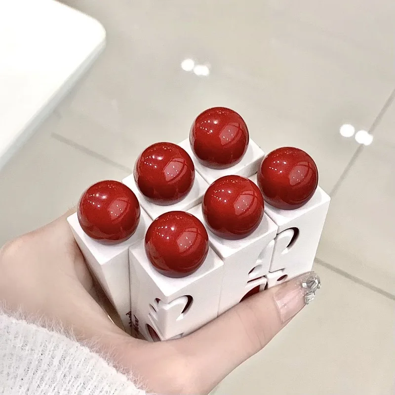 Sexy Red Matte Velvet Lip Gloss Waterproof Liquid Lipstick Lips Tint Mud Makeup Four Corners Lip Glaze Matte Lip Glaze Cosmetics