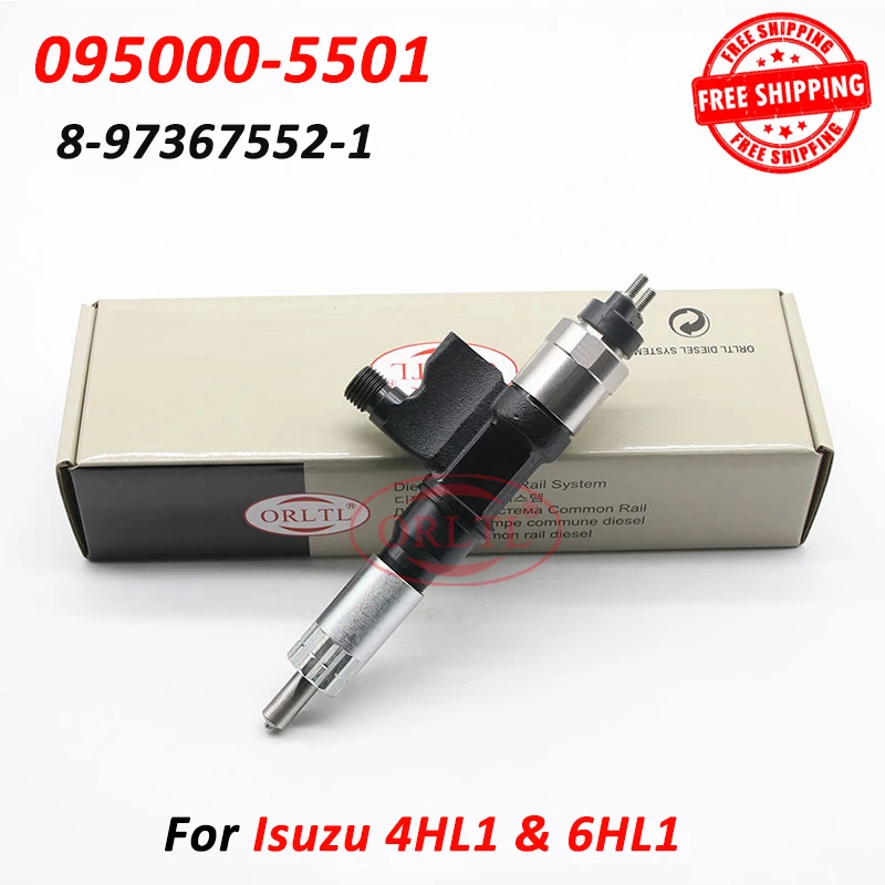 

ORLTL New Nozzle 095000-5501 0950005501 OEM Sprayer 8-97367552-1 Diesel Fuel Injector 8973675521 For Isuzu 4HL1 6HL1