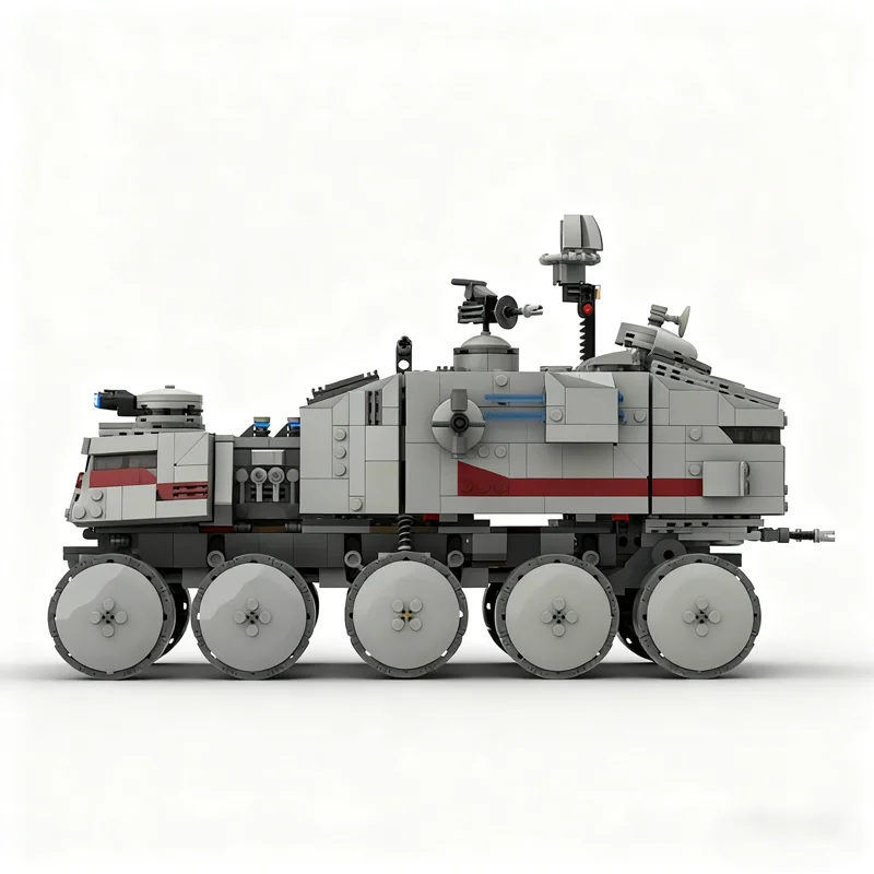 1358pcs MOC MODIFIED CLONE TURBO TANK Star Battle Model Building Blocks Construction Festival Gift Toys Education Brick Idea view 4