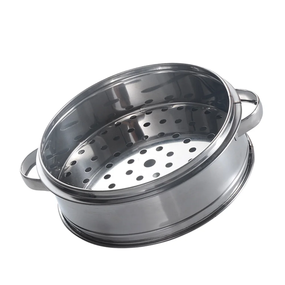 

Stainless Steel Steamer 16Cm Heavy Duty Build Prevents Deformation Steam Vent for Fast Even Heating Food Steamer Basket