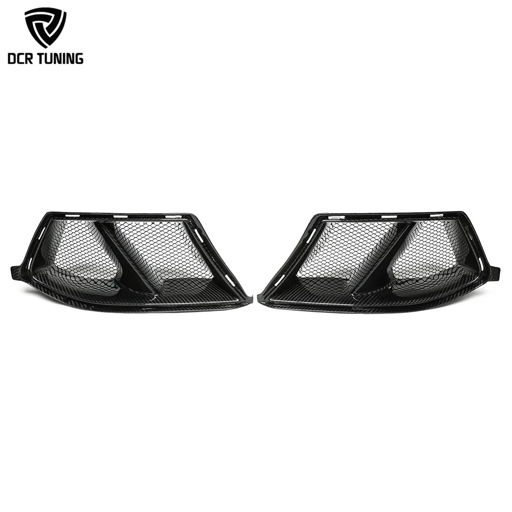 For W M3 G80 Dry Carbon Fiber Front Bumper Air Ducts W/h Mesh G82 G83 M4 Real Carbon Front Air Vents Automotive Part MP Style