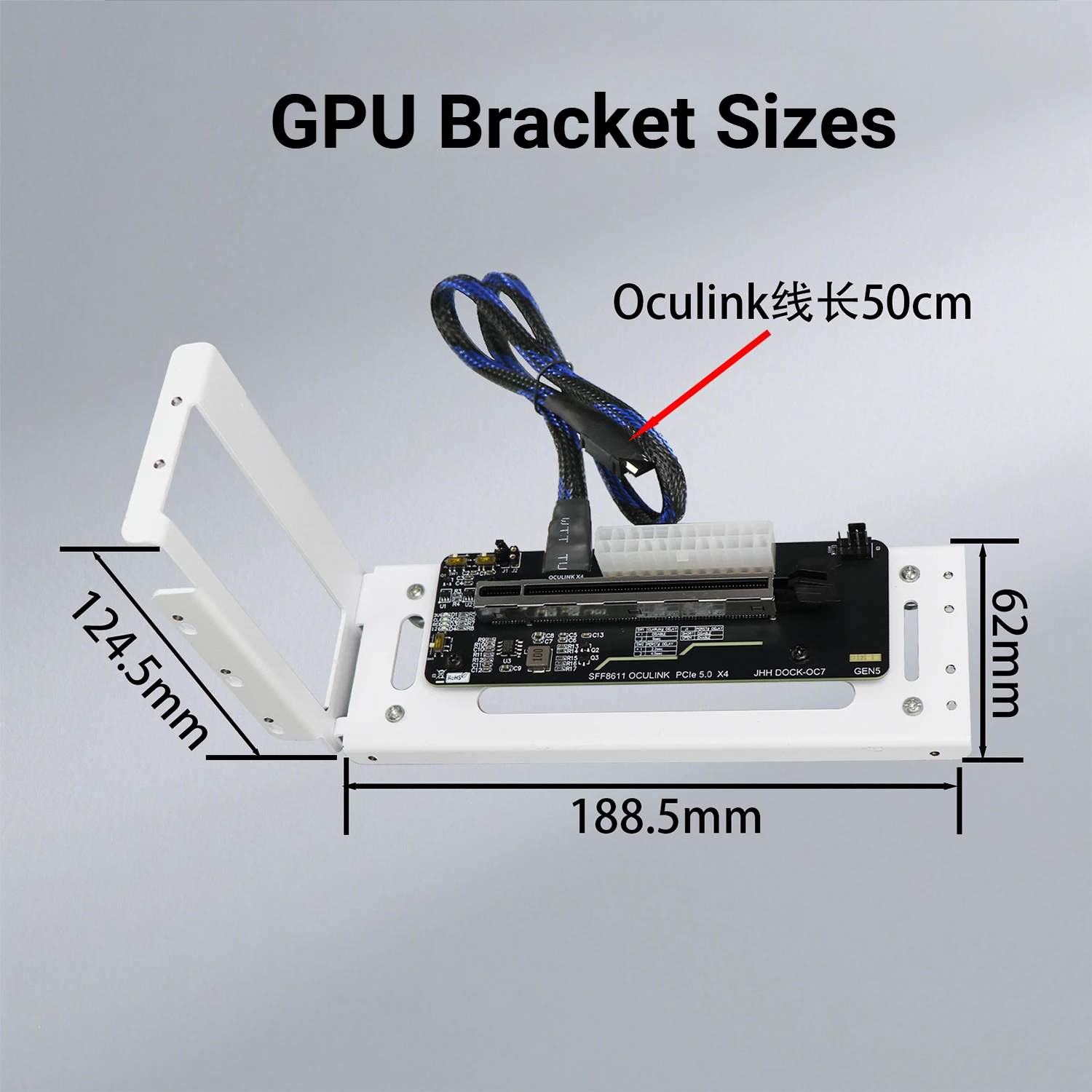 PCIe 5.0 x4 DOCK-OC7 128GB/s OCuLink Laptop External Graphics Card