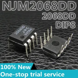 5-100PCS %New original imported Japan JRC 2068DD NJM2068DD dual operational amplifier in line with DIP-8