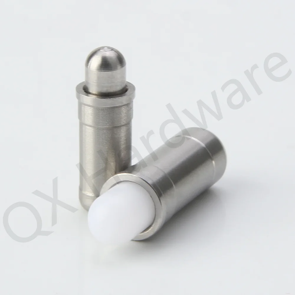 Q​X532 Dia:4mm~10mm Good Quality Spring Loaded Plunger Stainless Steel Body Nylon/Stainless Steel Pin Spring Locating Plunger