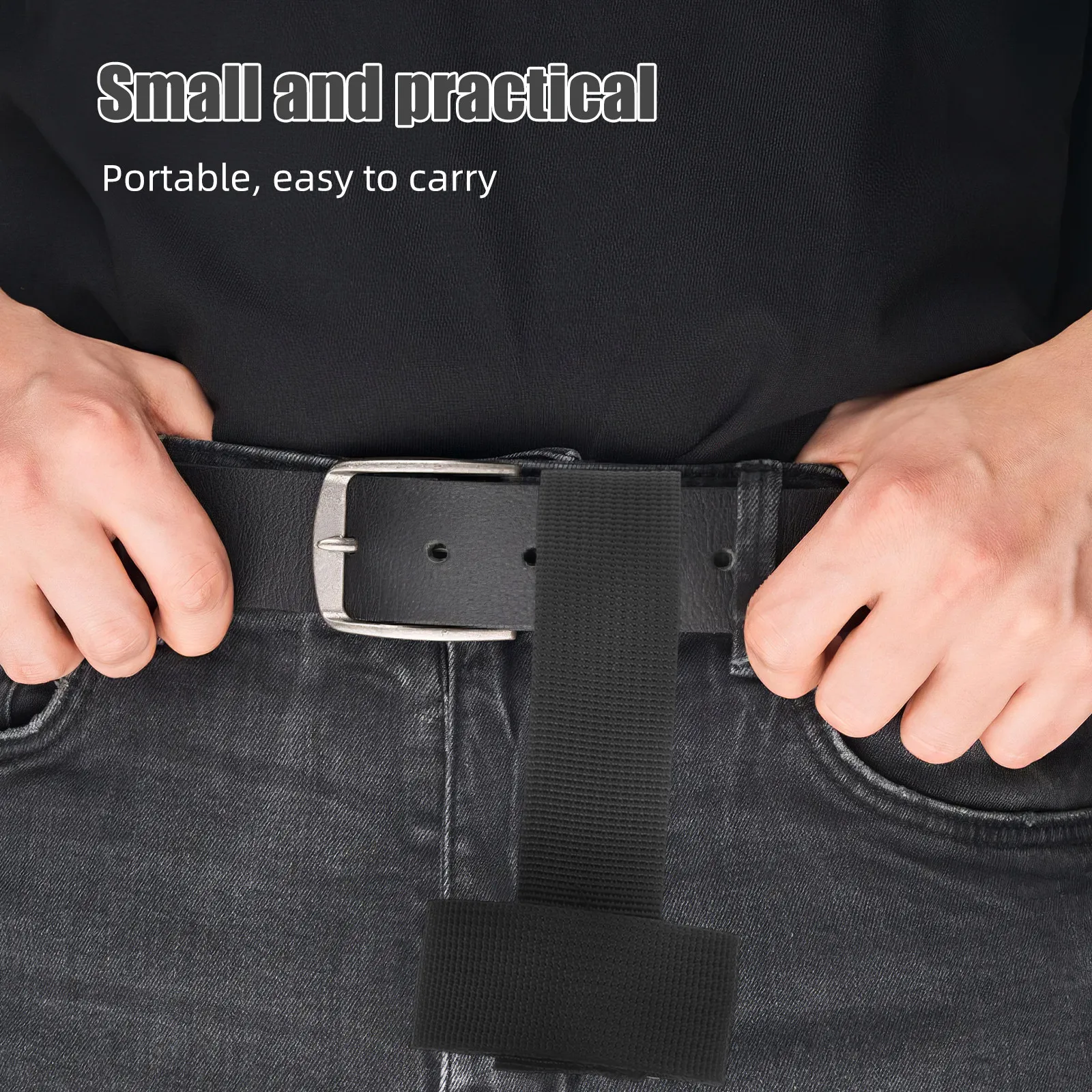 Flashlight Belt Holder Belt Torch Clip For Everyday Carry Camper Adjustable Nylon Rotatable Outdoor Gear Waist
