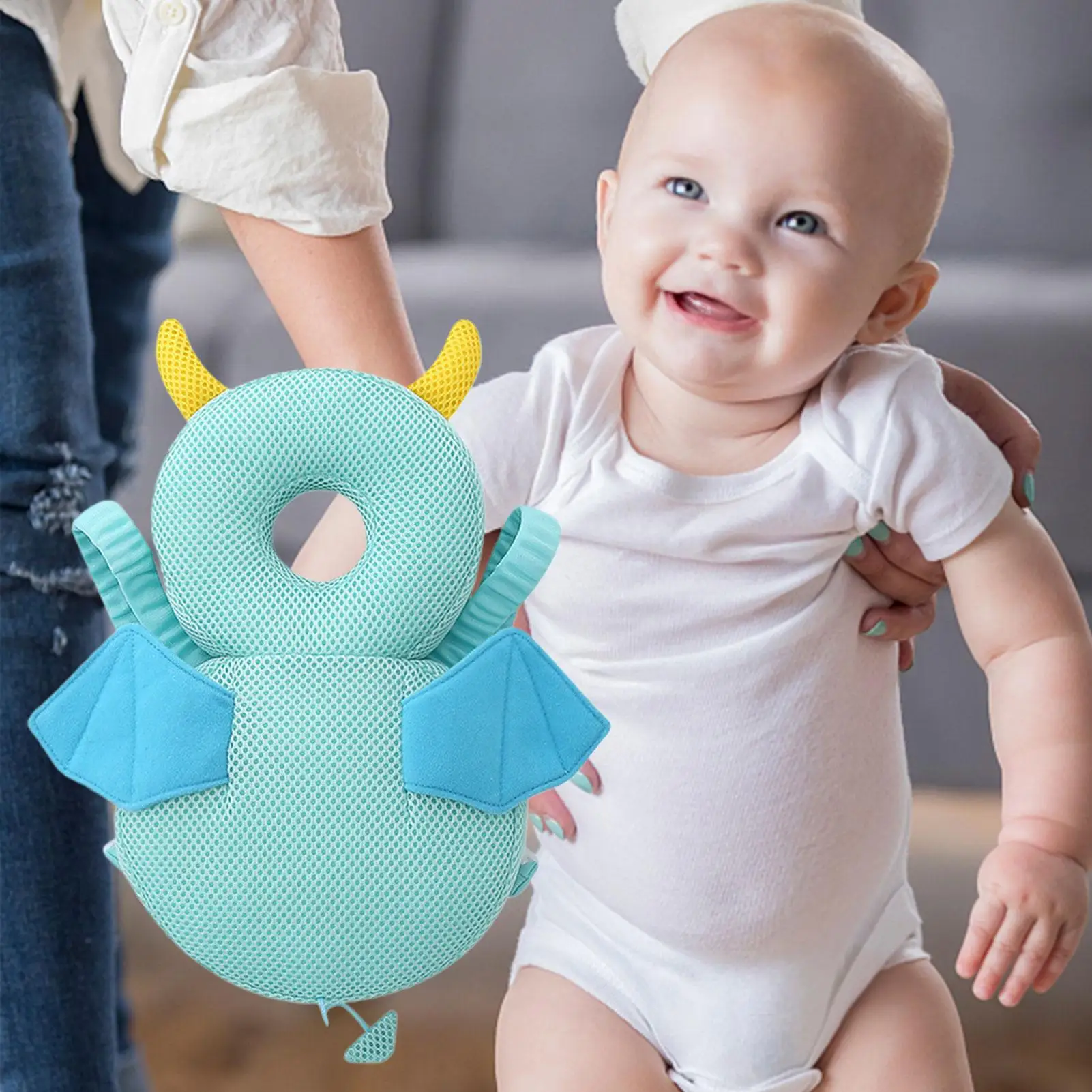 Zaino per bambini Protezione per la testa Cuscino per la protezione della testa Cuscino di sicurezza regolabile per passeggiate striscianti Parco di attività all'aperto