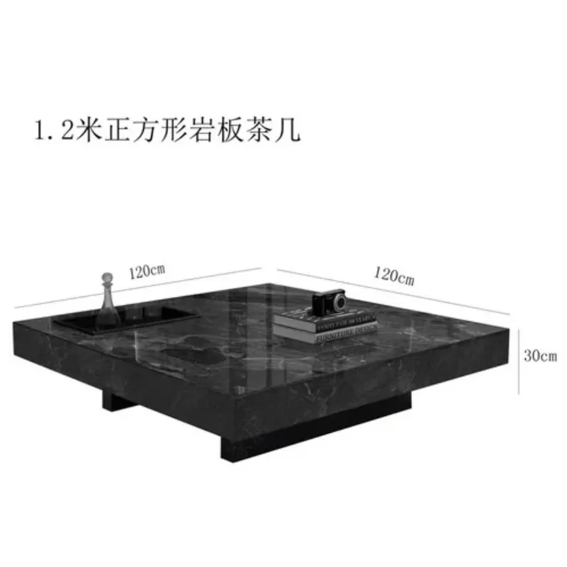 Modern Coffee Table Top Living Room Rectangular Stone Marble Top Coffee Table Italian Luxury Muebles Para ElHogar Furniture